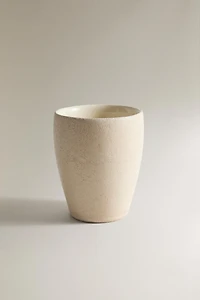 GOBELET PORTE-BROSSE À DENTS CÉRAMIQUE TERRE
