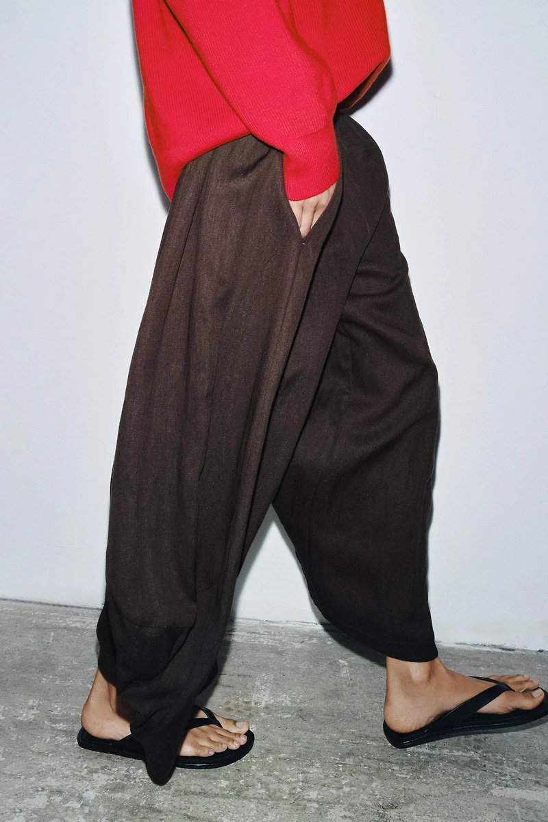 TEXTURED VOLUME PANTS ZW COLLECTION