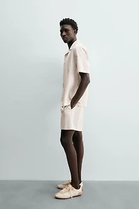 STRIPED RELAXED FIT SHORTS