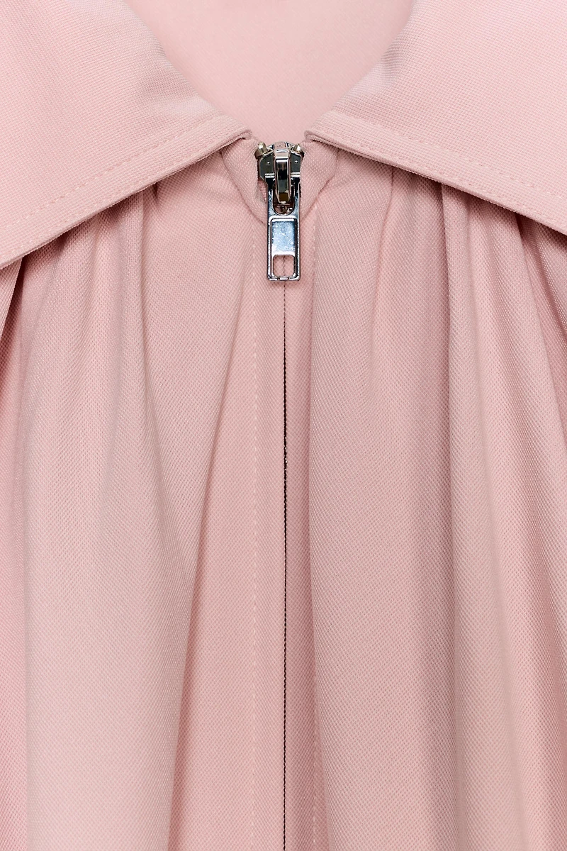 PUFF SLEEVE BOMBER JACKET