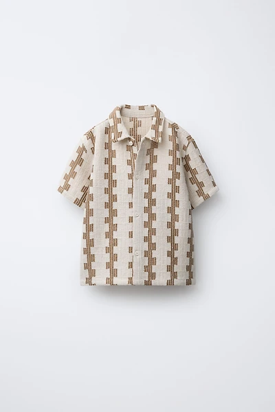 CHEMISE TEXTURE IMPRIMÉE