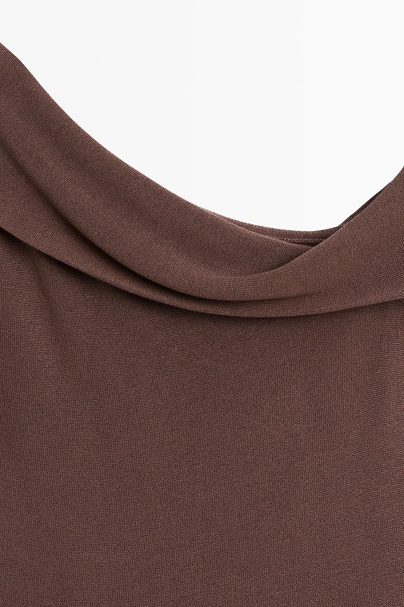 One-shoulder midi dress