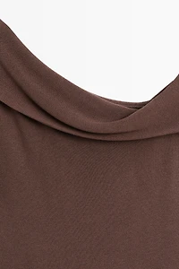 One-shoulder midi dress