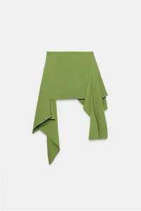 ZW COLLECTION ASYMMETRIC HEM MINI SKIRT