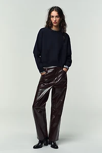 PLAIN KNIT SWEATSHIRT