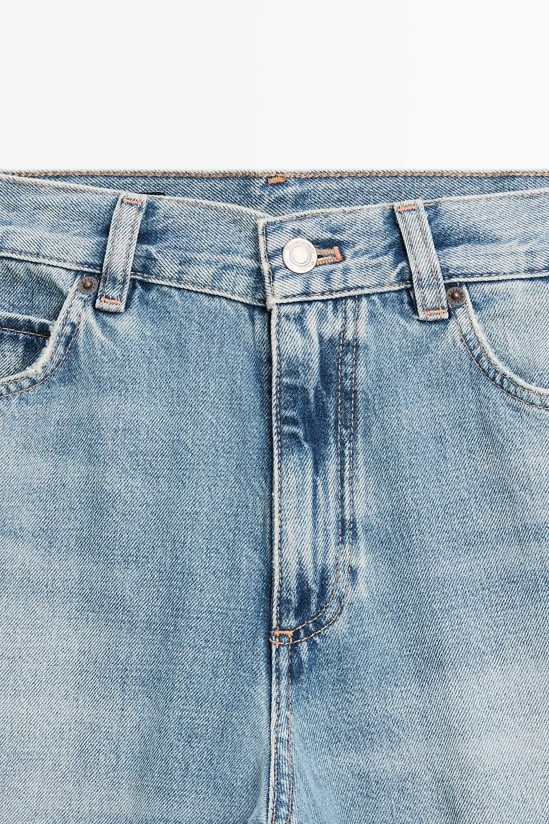 High-waist palazzo jeans
