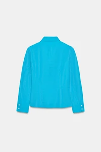 CHEMISE CINTRÉE EN TAFFETAS
