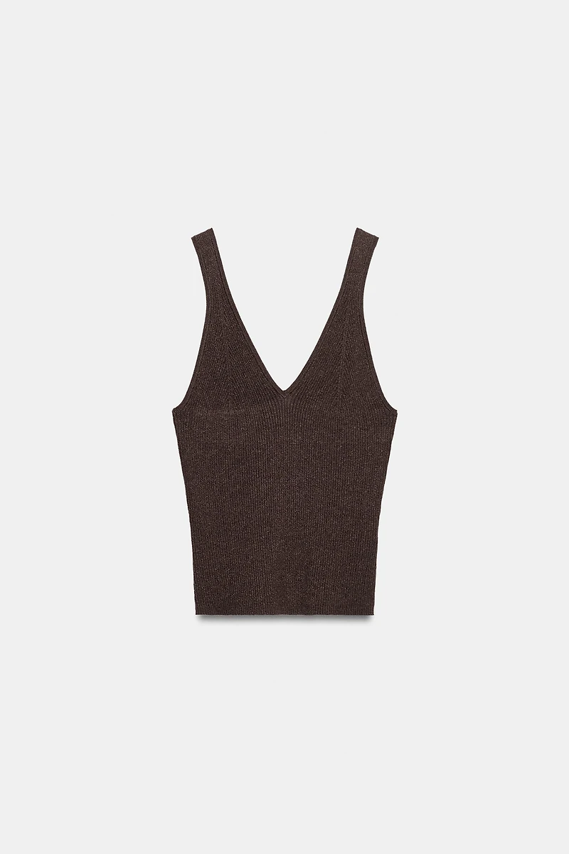 KNIT STRAP TOP
