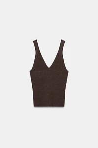 KNIT STRAP TOP