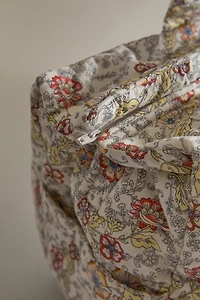 FLORAL COTTON DIAPER BAG