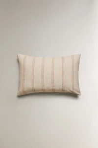 DYED THREAD STRIPED PILLOWCASE