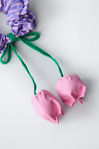STRIPED TULIP HAIR TIE