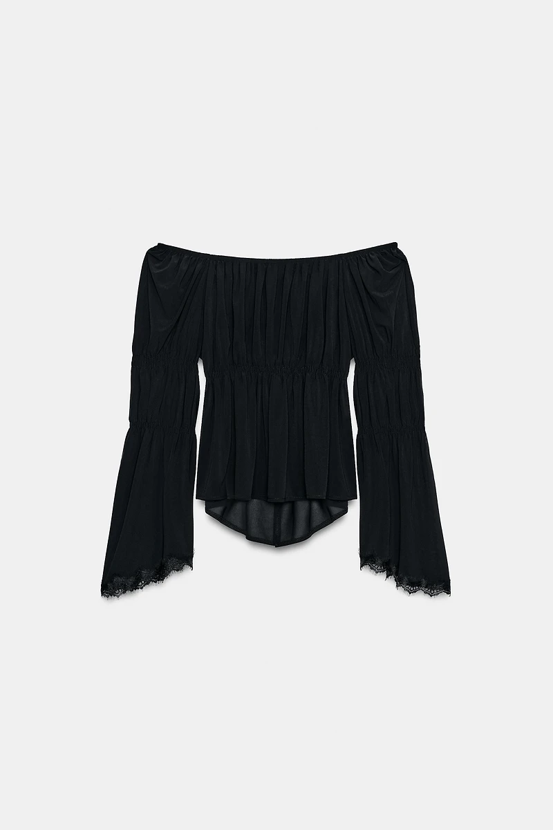 TOP BIMATIÈRE AVEC DENTELLE