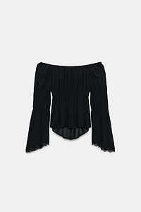 TOP BIMATIÈRE AVEC DENTELLE