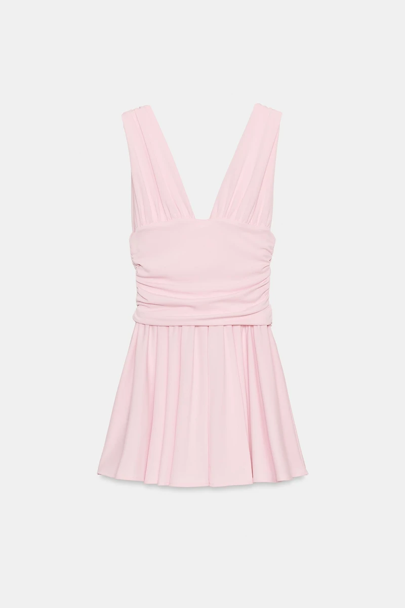 DRAPED MINI DRESS