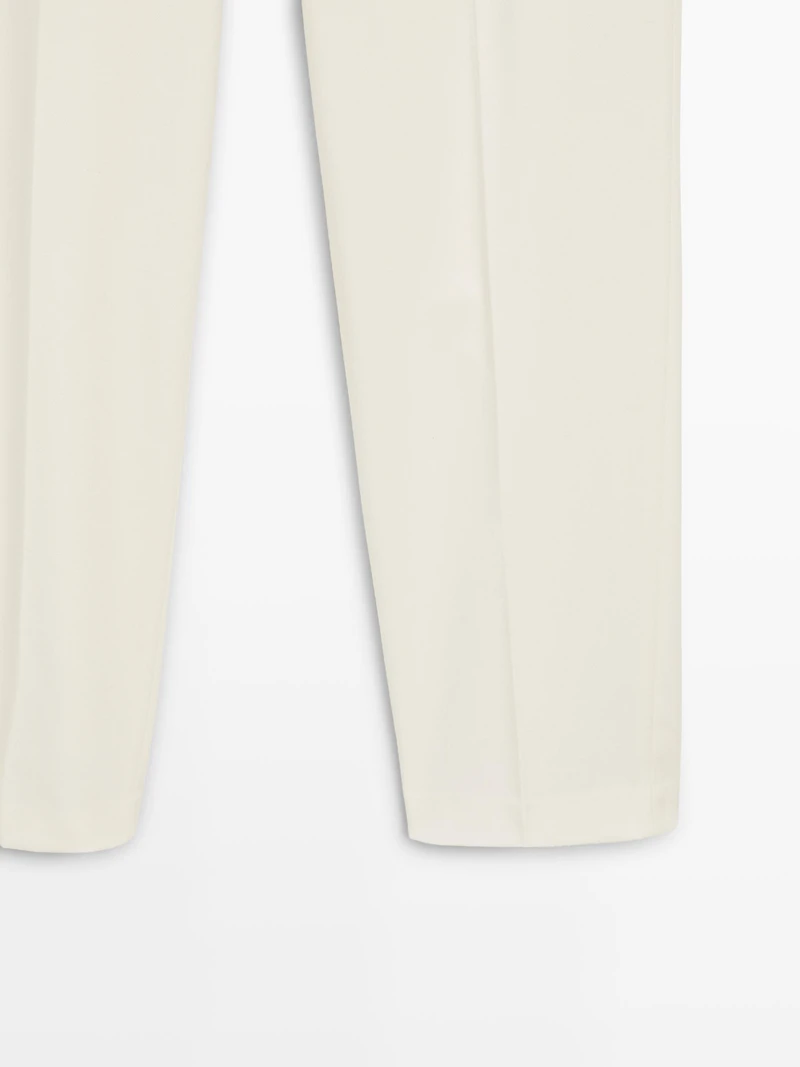 Straight-leg flowing trousers