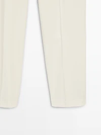 Straight-leg flowing trousers