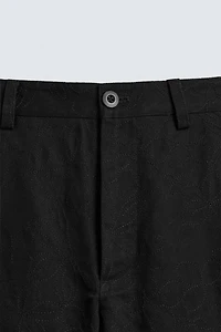 FLORAL EMBROIDERY PANTS