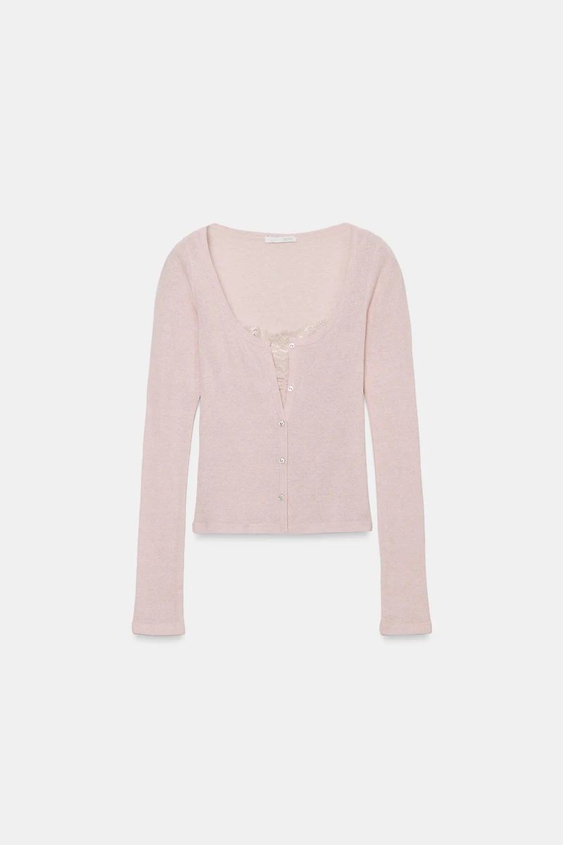 COMBINATION LACE TOP JACKET