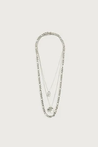 COMBINED METALLIC NECKLACE 3-PACK