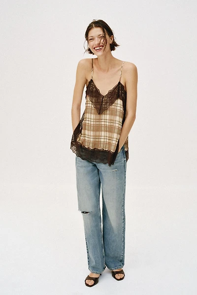 PLAID CAMISOLE