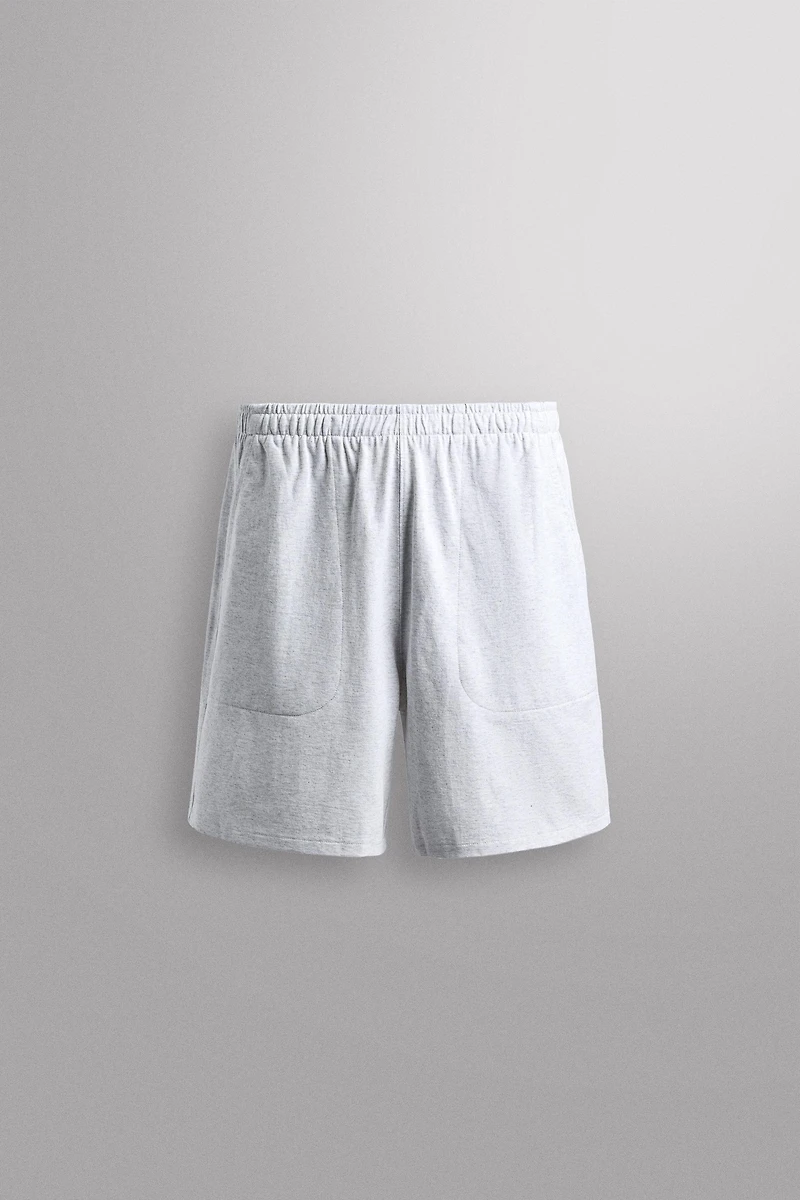 9" COTTON SWEATSHORTS