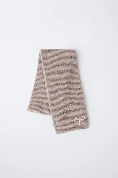 PEARLY KNIT SCARF
