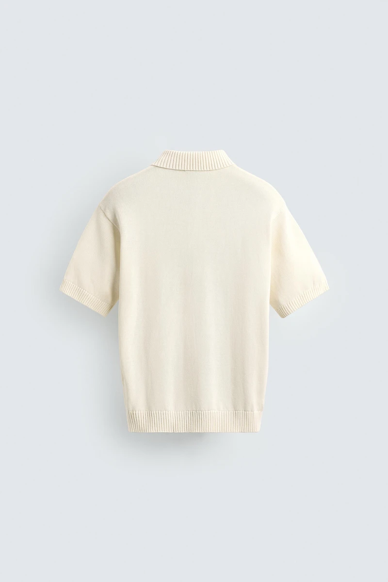 RELAXED FIT TEXTURED KNIT POLO