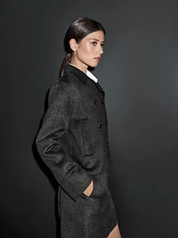 Short faux fur coat