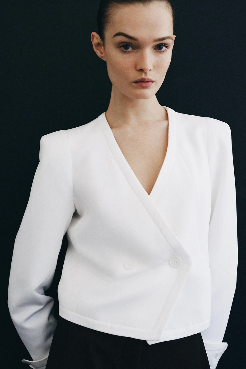 ZW COLLECTION DOUBLE BREASTED BLAZER