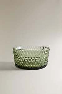 BOL EN VERRE AVEC RELIEF