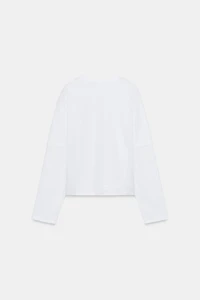 DOUBLE EFFECT LONG SLEEVE T-SHIRT