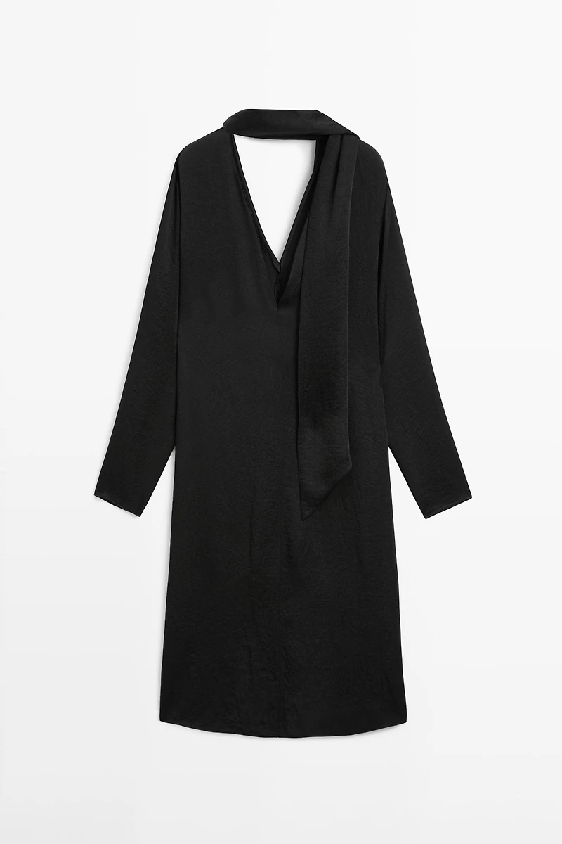 Blouse col V avec nœud - STUDIO