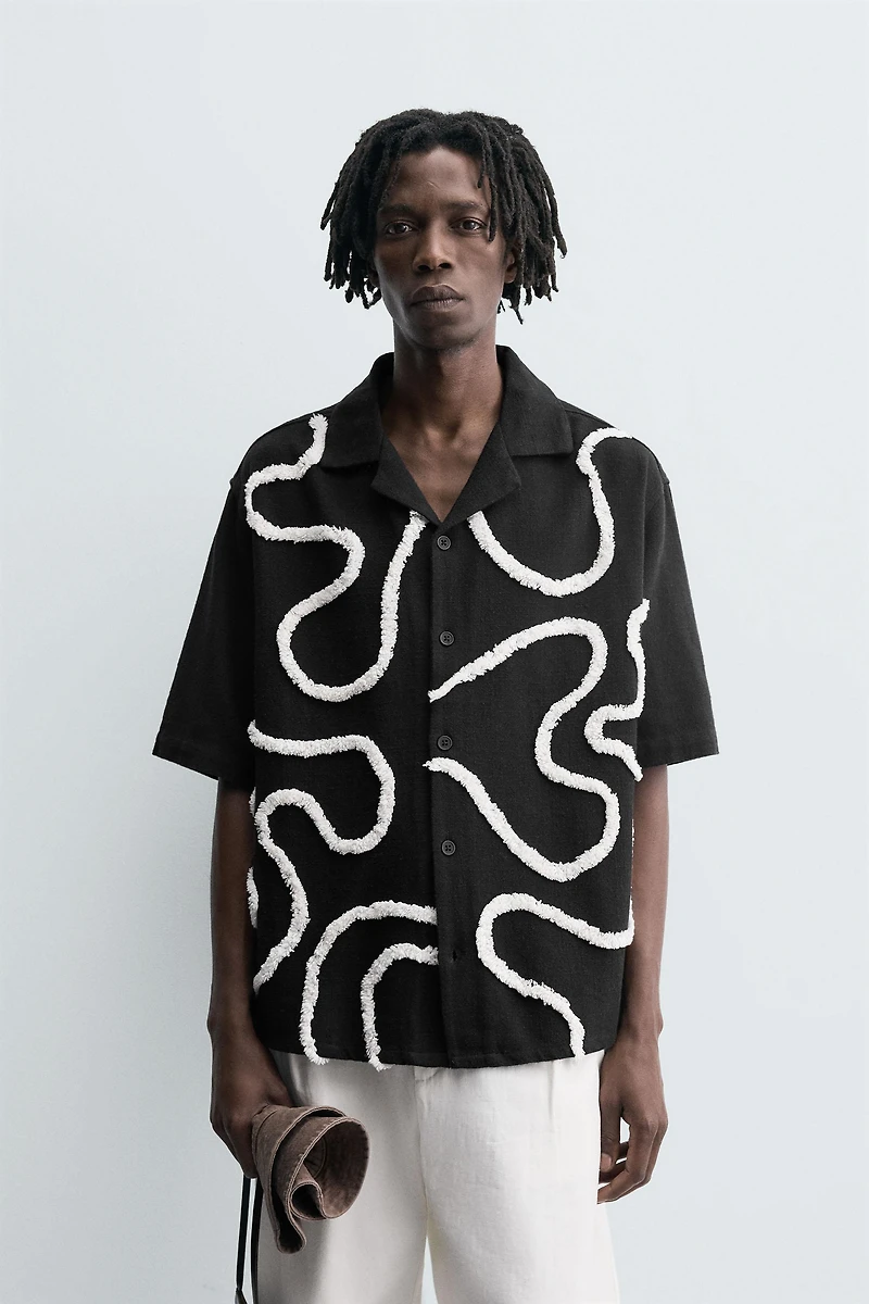 RAISED EMBROIDERY SHIRT