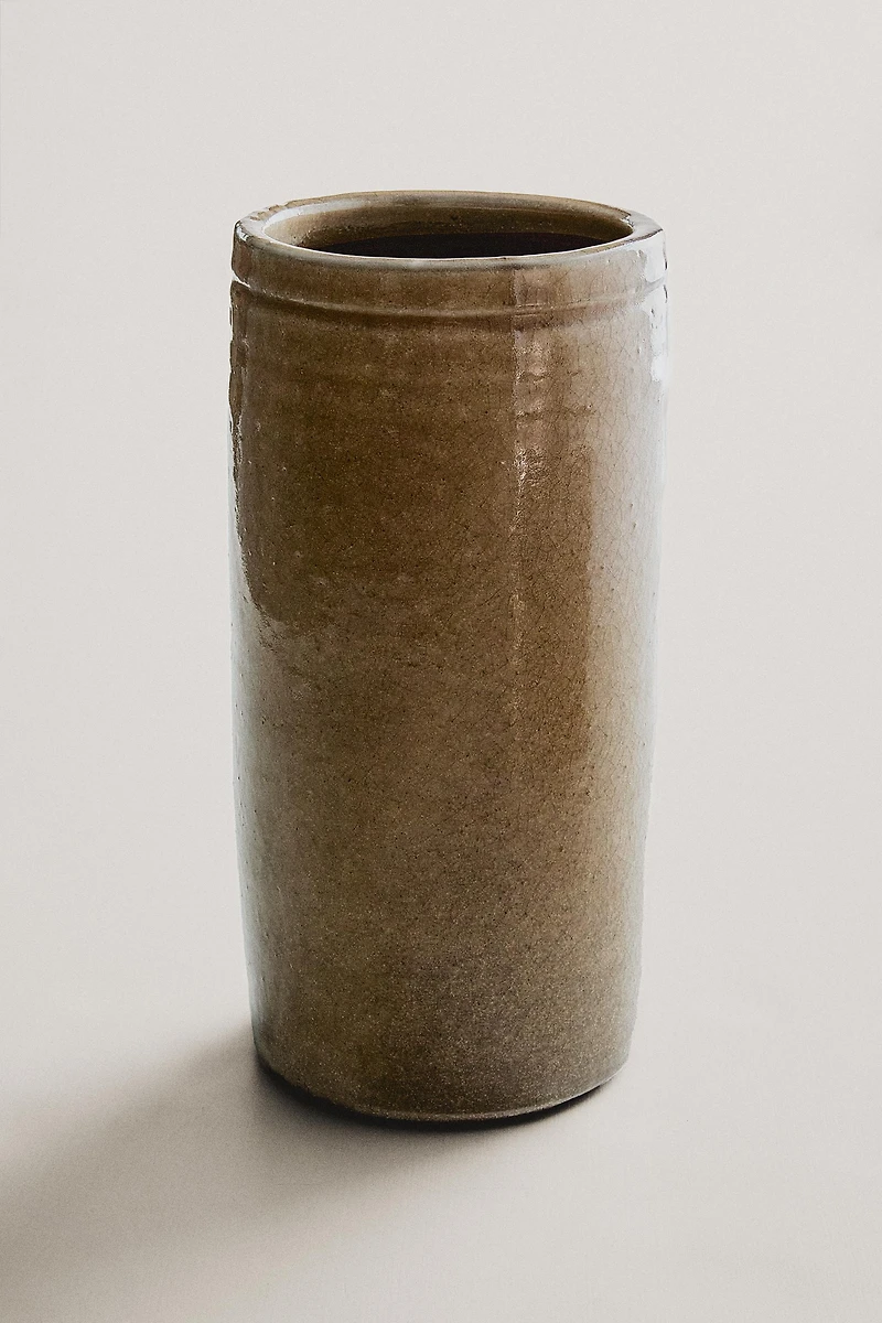 TALL CYLINDRICAL VASE