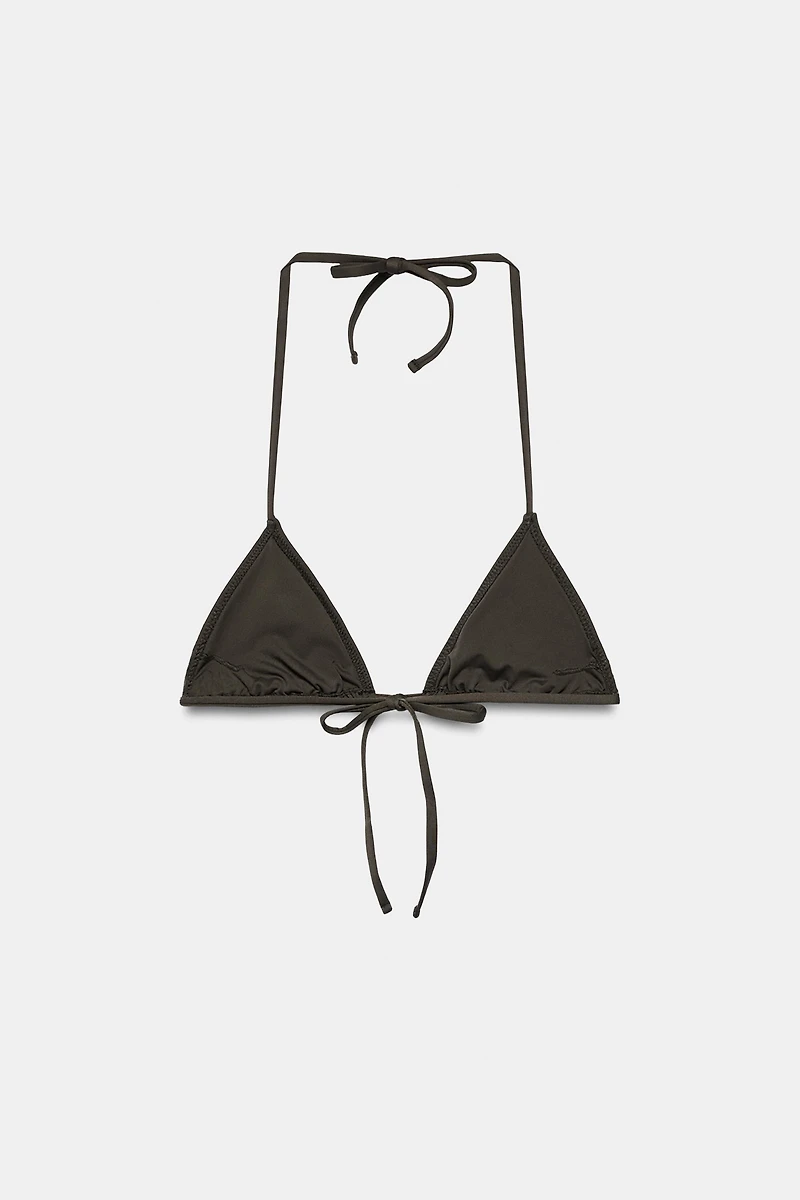 STUDDED TRIANGLE BIKINI TOP