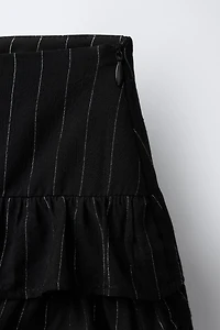 JUPE-SHORT À RAYURES BRILLANTES