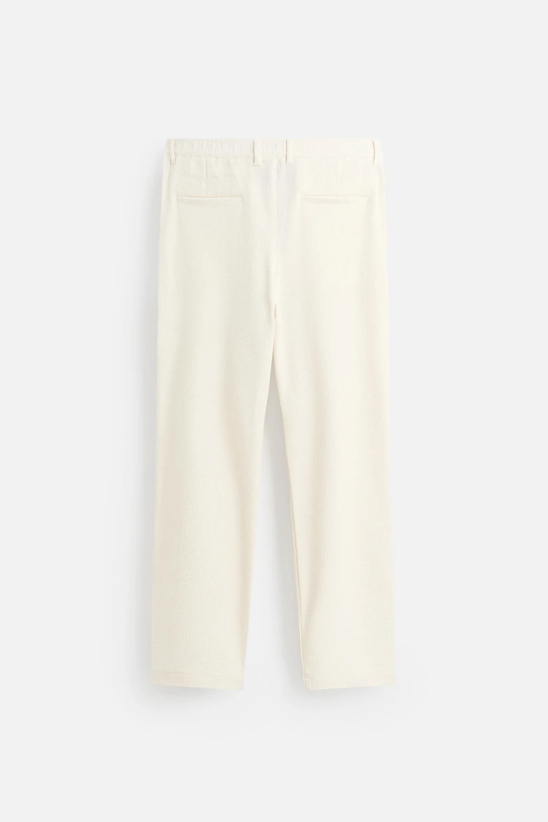 TEXTURED CHINO PANTS
