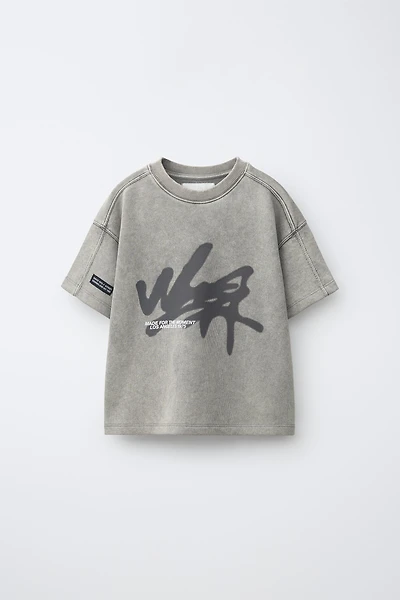 GRAFFITI WASHED EFFECT T-SHIRT