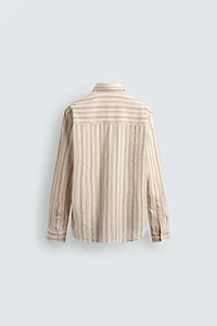 CHEMISE STRUCTURE RAYURES