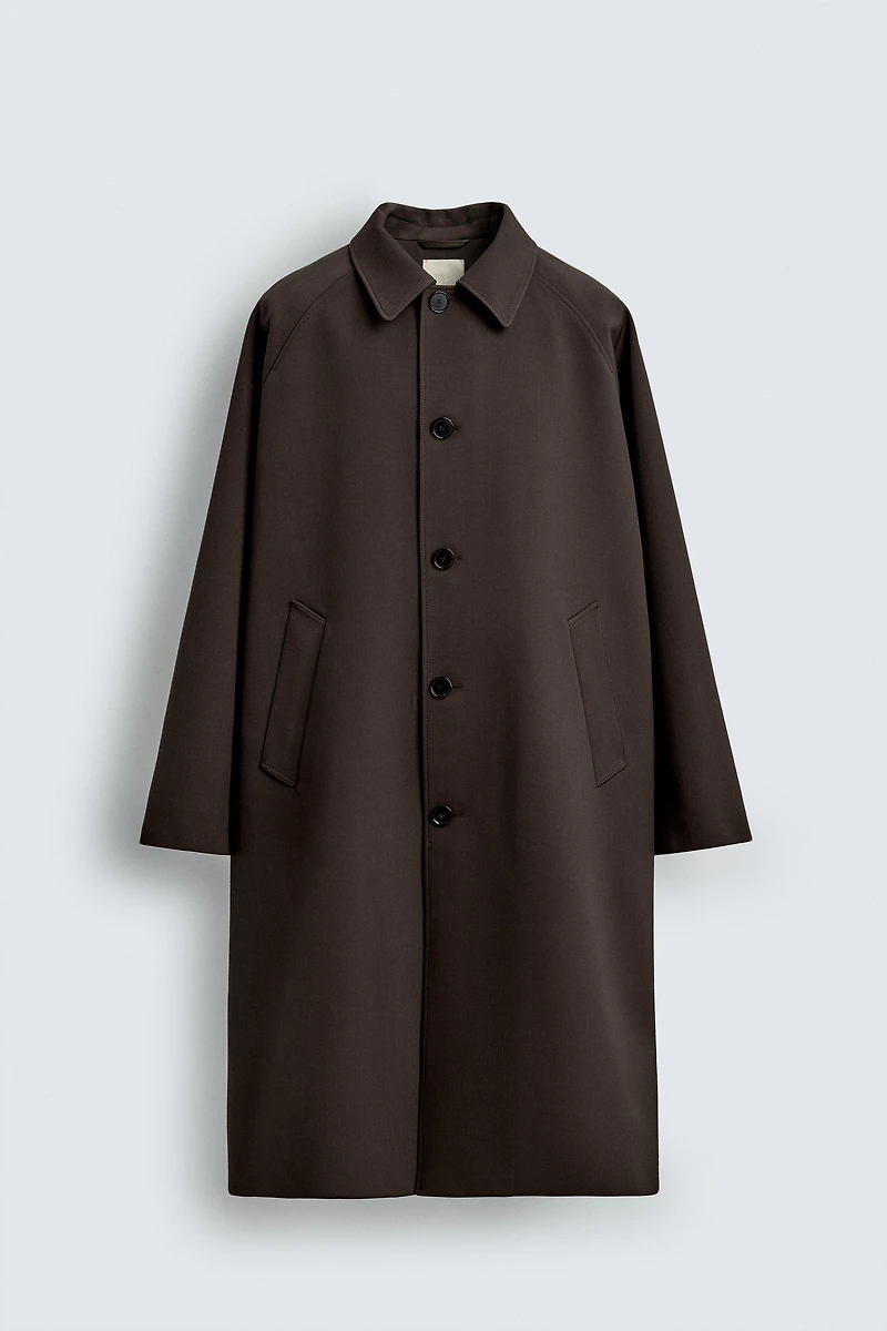 LONG WOOL BLEND TRENCH COAT LIMITED EDITION