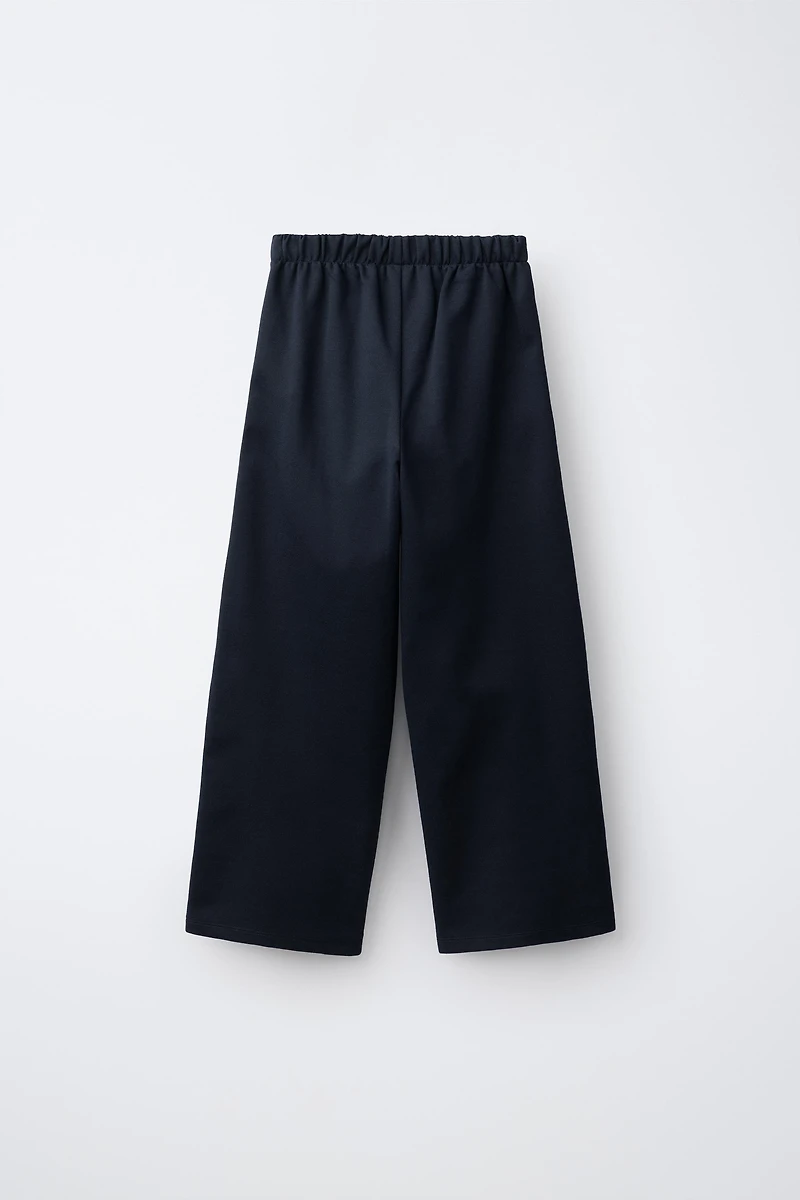 WIDE LEG PLEATED PANTS