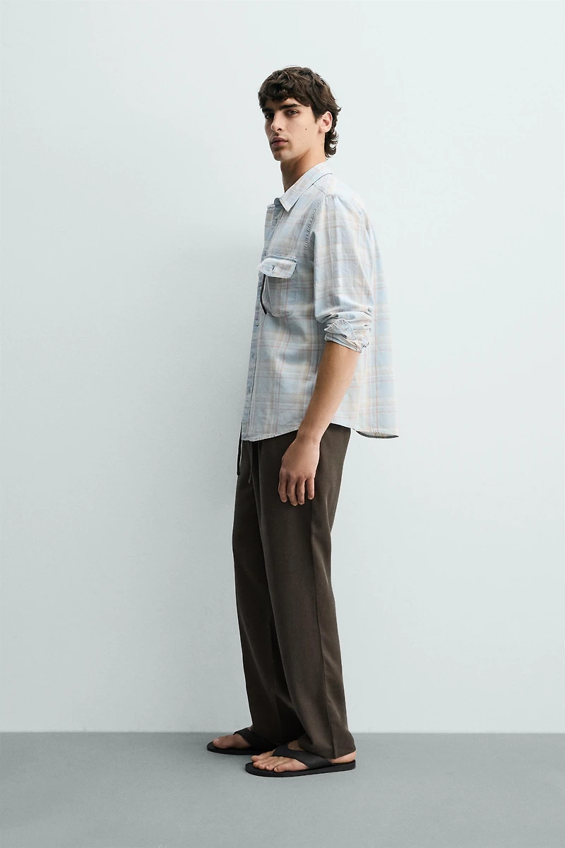 100% LYOCELL REGULAR FIT PANTS