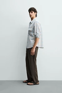 100% LYOCELL REGULAR FIT PANTS