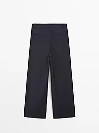 Pantalon à pinces doubles 100 % laine - STUDIO
