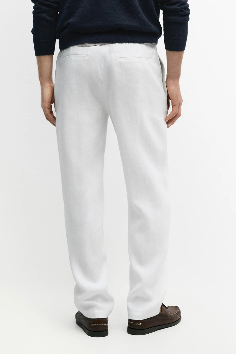 Pantalon de jogging en lin