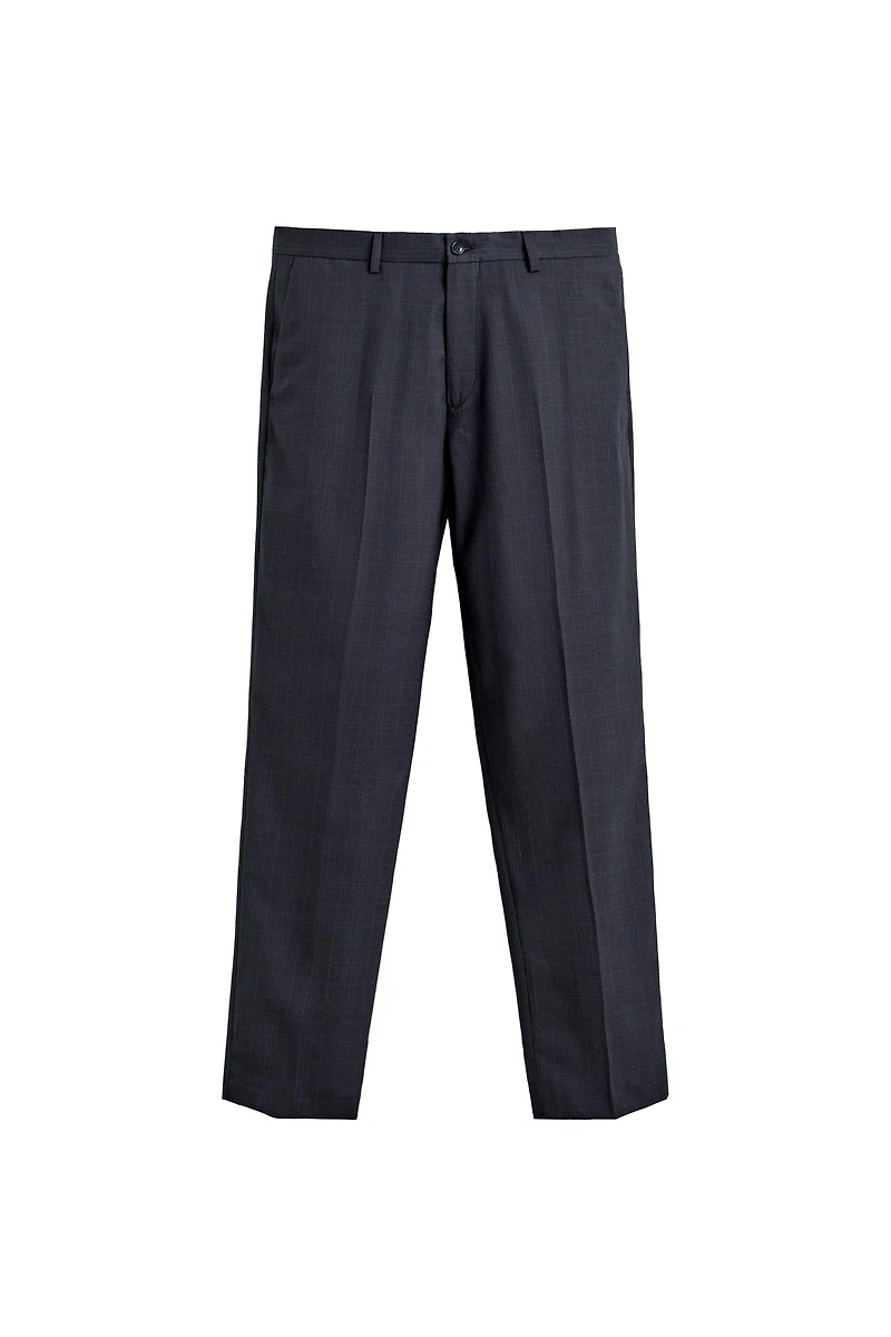 PANTALON DE COSTUME REGULAR FIT À CARREAUX