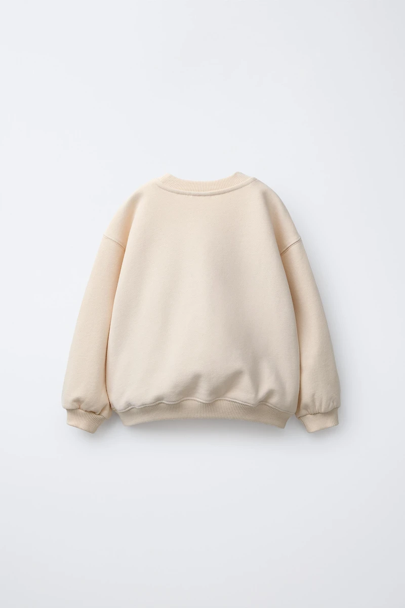 EMBROIDERED TEXT SWEATSHIRT