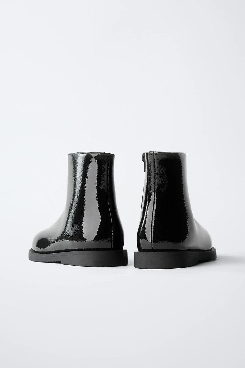 PATENT FINISH BOOTS
