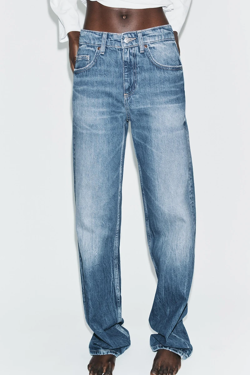 TRF HIGH-WAIST WIDE LEG JEANS